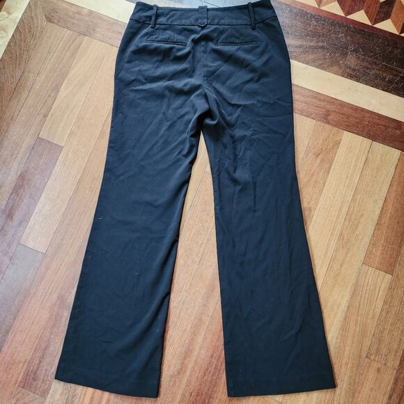 LOFT Low Rise Black Boot Cut Pants Size 4 - Picture 9 of 12
